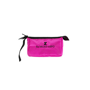TRIANGLE LOGO POUCH PINK